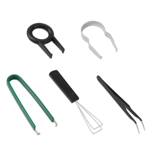 Ensemble de 5pcs accessoires de nettoyage pour clavier, ensemble d'extracteur de touches de retrait de touches avec pinces pour clavier pour claviers