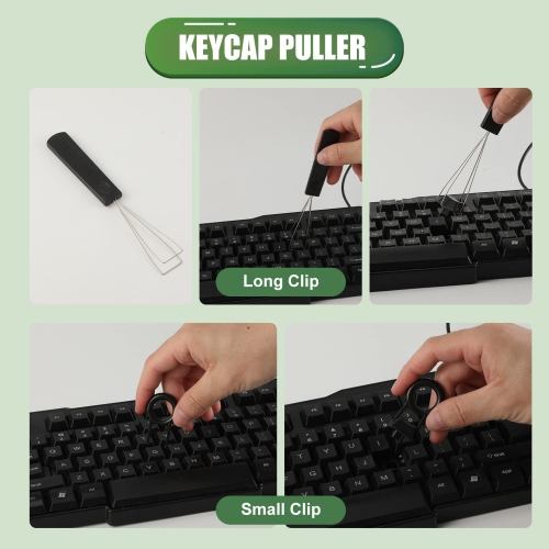 Set of 5pcs Keyboard Cleaning Kit, Keycap Remover Key Switch Puller Keycap Puller Kit with Keycap Tweezers for Hot Swappable Mechanical Keyboards