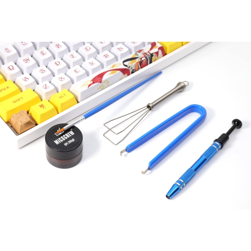 Keyboard Lube Kits, Stem Holder Keycap Puller Lube Brush, and Switch Puller, Universal Switch Lubricant for Mechanical Keyboard Switches and