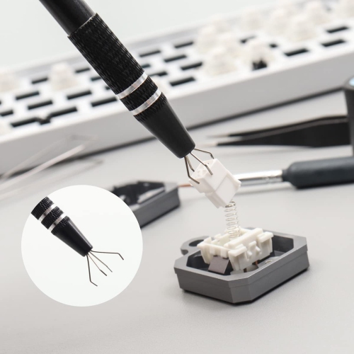 Mechanical Keyboard Switch Lube Kit with GPL 205g0 Keycap Puller 2 in 1 Switch Opener Switch Puller Switch Clamp for Cherry Mx Gateron Keyboard