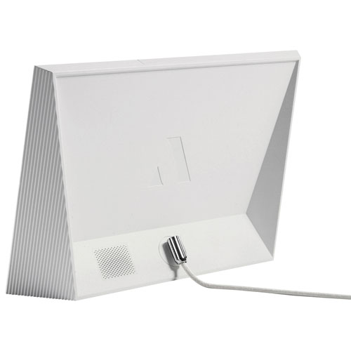 Cadre photo numérique Wi-Fi de 10,1 po Carver Mat Clay d'Aura - Blanc