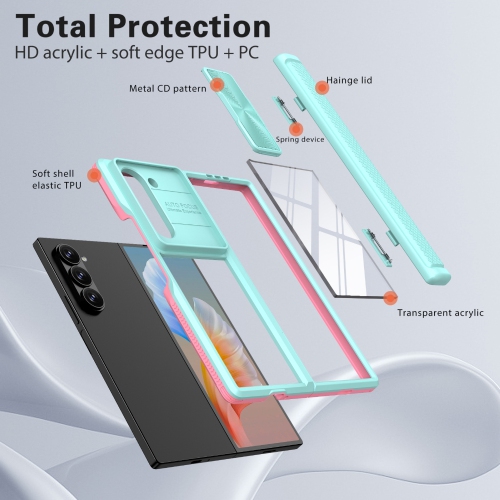 XCRS Hybrid Cam Slider Hard Case for Samsung Galaxy Z Fold 6