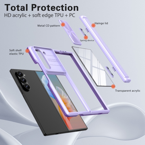 XCRS Hybrid Cam Slider Hard Case for Samsung Galaxy Z Fold 6