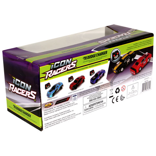 NKOK 1970 Dodge Charger RC Car (82434) - Yellow/Black