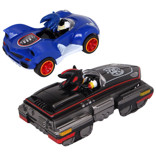NKOK Sonic & Shadow Pull Back Cars - Blue/Black