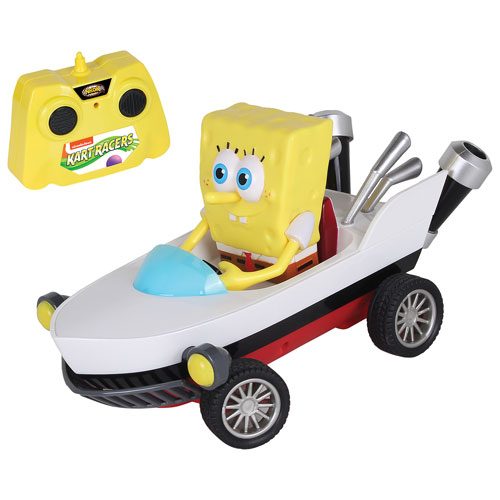 NKOK SpongeBob Kart RC Boat - White/Yellow