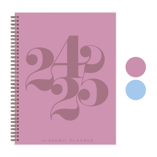 Rileys & Co Planner 2024-2025 Academic Year, 18-Month Curly Weekly Planner - Playful Weekly & Monthly Agenda Planner