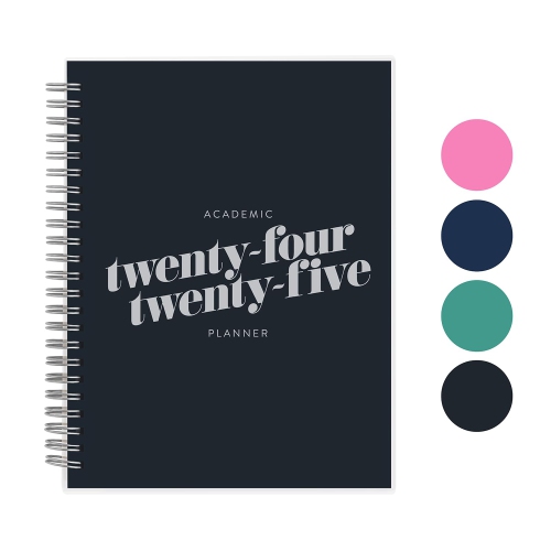 Rileys & Co Planner 2024-2025 Academic Year, 18-Month Diagonal Weekly Planner - Dynamic Weekly & Monthly Agenda Planner