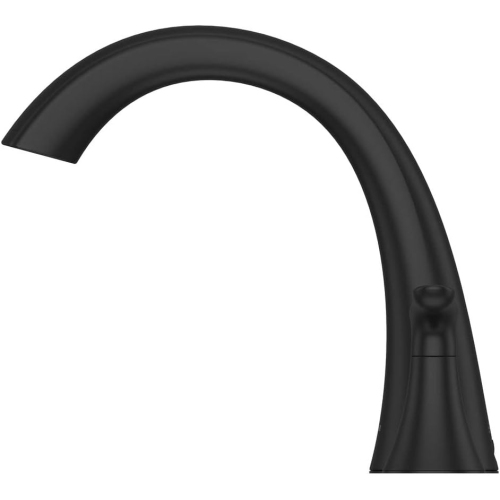 Pfister Weller Roman Bathtub Faucet, 2-Handle, 3-Hole, Matte Black Finish, RT65WRB