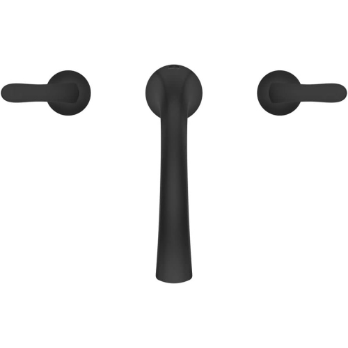 Pfister Weller Roman Bathtub Faucet, 2-Handle, 3-Hole, Matte Black Finish, RT65WRB