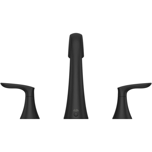 Pfister Weller Roman Bathtub Faucet, 2-Handle, 3-Hole, Matte Black Finish, RT65WRB