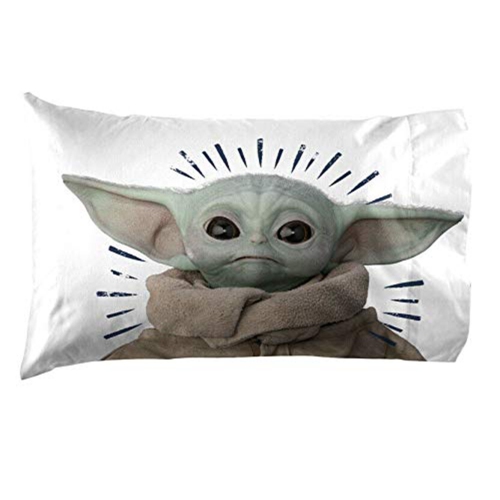 Star Wars The Mandalorian – Ensemble de draps en polyester doux multicolore de 3 pièces pour lit simple pour enfants