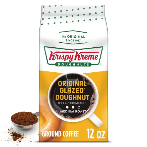 KRISPY KREME  Doughnuts Original Glazed Donut Ground Coffee, Bagged 12OZ Original Glazed Doughnut Coffee