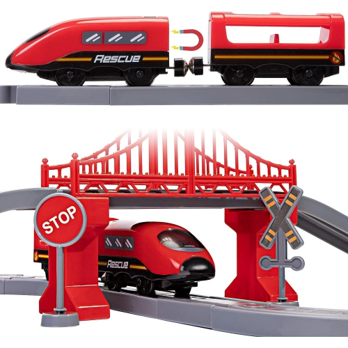 DIY Track Fire Rescue Train Set