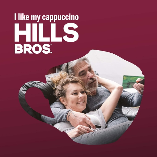 Hills Bros Instant Decadent Classic Cappuccino Mix with a Hint of Sweetness, Easy to Use and Convenient, Enjoy Coffeehouse Flavor at Home, Frothy, 14