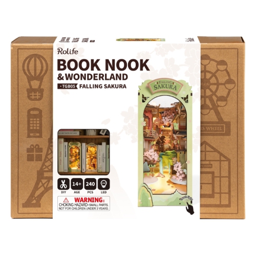 Rolife Falling Sakura Book Nook TGB05 - 3D Puzzle