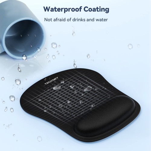 Mouse Pad with Wrist Support Ergonomic Gaming Mouse Pad Pain Relief Portable Comfortable Mousepad for Computer Laptop Office Home and Travel Non-Slip