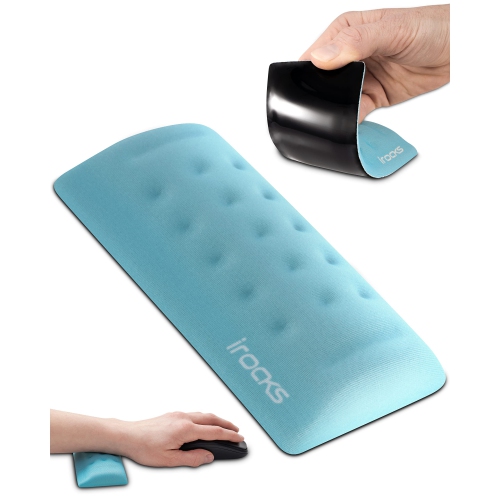 HLD  I-Rocks Memory Foam Mouse Wrist Rest - Pain-Reducing Wrist Rest for Mouse - Non-Slip Rubber Base Wrist Rest - Cooling Mouse Wrist Support For