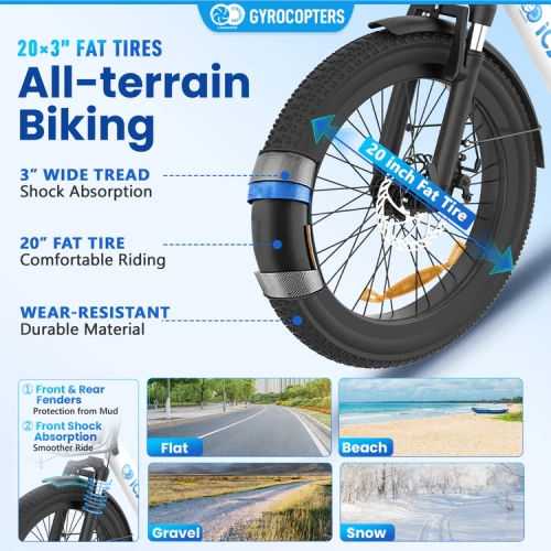 Vélo électrique pliable iCaddy de Gyrocopters | UL 2849 | Moteur c.c. sans balais 650 W Peak | Plage PAS jusqu'à 125 km | Vitesse jusqu'à