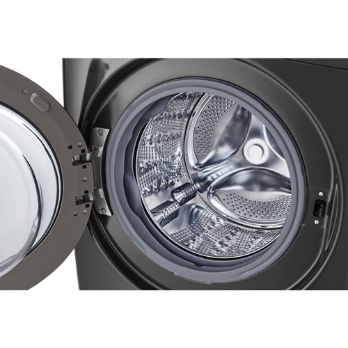 LG 5.8 Cu. Ft. Front Load Washer - Middle Black - Only at Best Buy