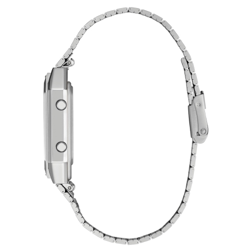 Star Wars Mens R2-D2 Japanese Quartz Watch 33.5mm Silver-Tone Stainless Steel Case and Bracelet with White Dial