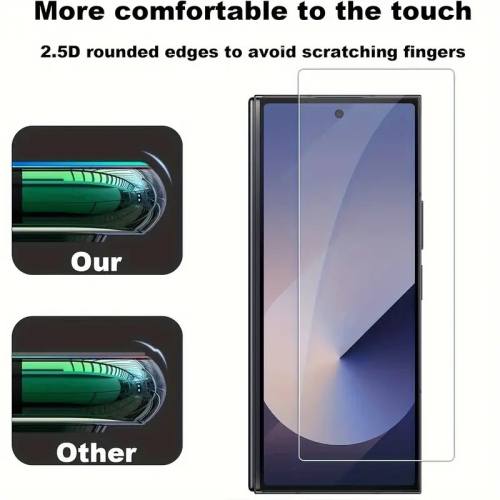 [Paquets de 2] Protecteur d'écran en verre trempé CSmart Premium pour Galaxy Z Fold 6 de Samsung, sans bulles et sans étui