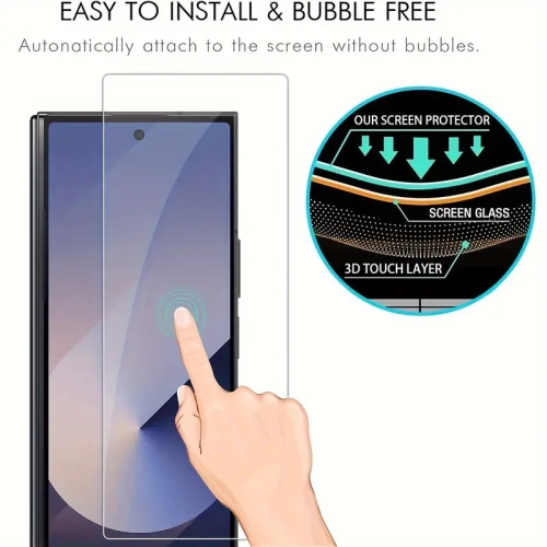 [Paquets de 2] Protecteur d'écran en verre trempé CSmart Premium pour Galaxy Z Fold 6 de Samsung, sans bulles et sans étui