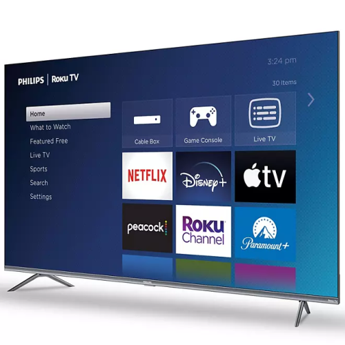 OpenBox - Philips 55" Class 7900 Series 4k QLED UltraHD Roku Smart TV