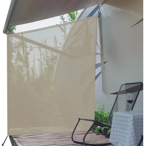Second Generation Dulepax RV Awning Side Shade - 9'X7' Screen for Improved Shade and Privacy, Universal Fit