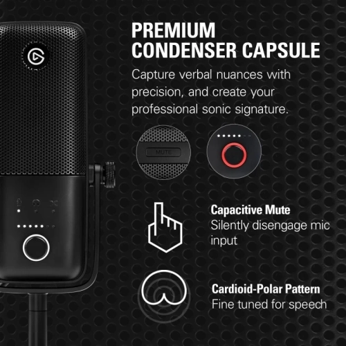 Premium USB Condenser Microphone Set: Shock Mount, Pop Filter, Low Profile Mic Arm, Free Mixer Software for Mac & PC - Ideal for Streaming,