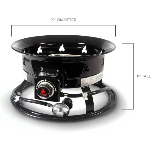 Bol de feu Outland : Foyer portatif au propane pour le camping extérieur et la cour arrière