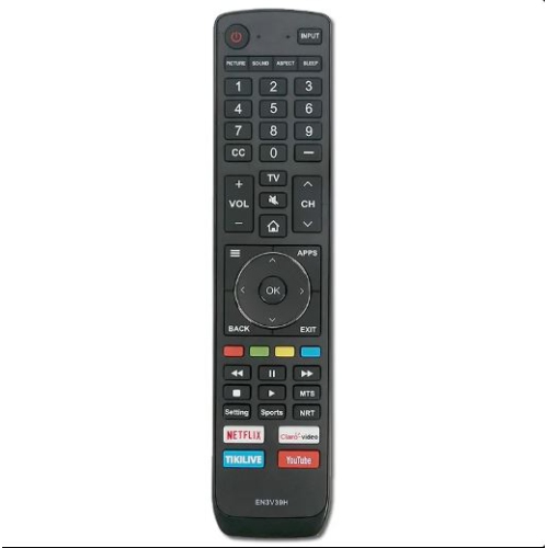 EN3V39H EN3V39S Replaced Remote fit for Hisense Smart TV 55H6E 55EU6070 55H6080E 55R6000 55R6000E 55R7E 55R6E 55R6040E 55R6000E 49H6E 65H6E