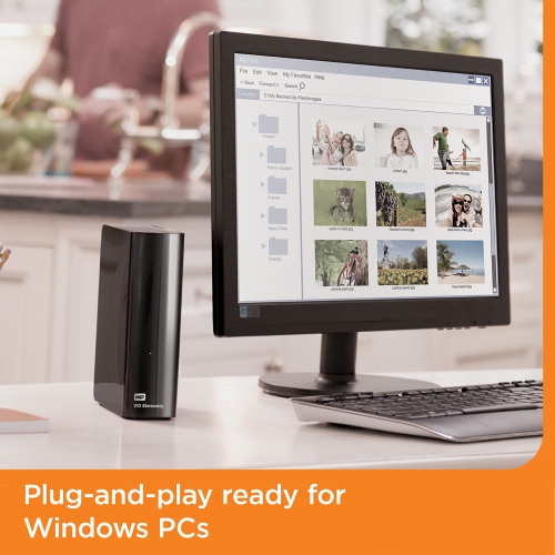 Western Digital 22TB Elements Desktop External Hard Drive, USB 3.0 External Hard Drive for Plug-and-Play Storage -