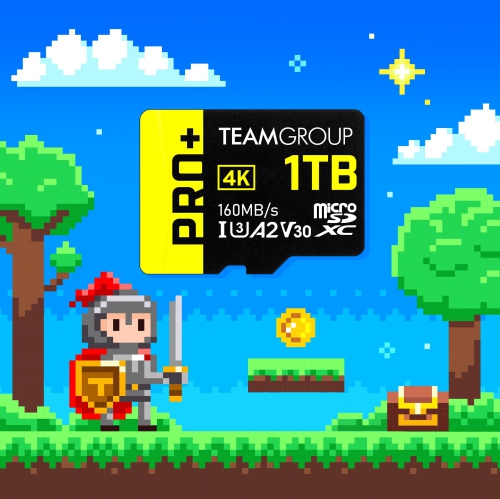 TEAMGROUP A2 Pro Plus Card 1TB Micro SDXC UHS-I U3 A2 V30, Read/Write up to 160/110 MB/s