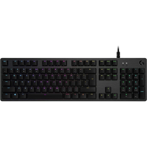 Logitech G512 Lightsync RGB Mechanical Gaming Keyboard, Carbon English Layout GX Blue Switch