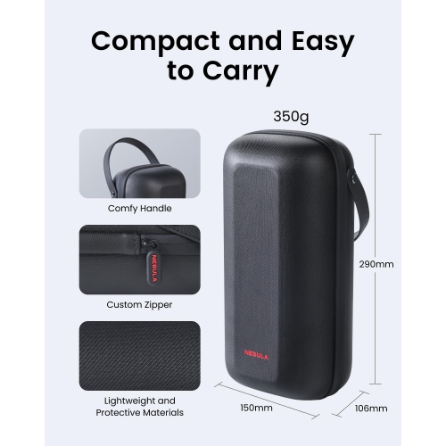NEBULA Capsule 3 laser - Étui de voyage tout-en-un officiel, personnalisé pour Capsule 3 laser, adaptateur, télécommande