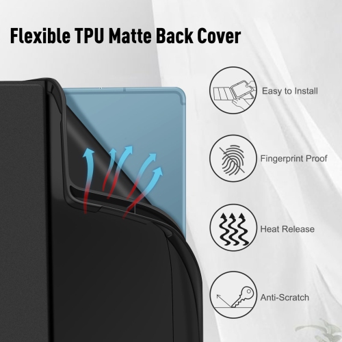 Fintie Keyboard Case for Samsung Galaxy Tab S6 Lite 10.4 Inch 2024/2022/2020, Soft TPU Back Cover with Built-in