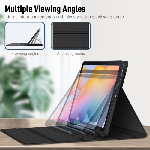 Fintie Keyboard Case for Samsung Galaxy Tab S6 Lite 10.4 Inch 2024/2022/2020, Soft TPU Back Cover with Built-in