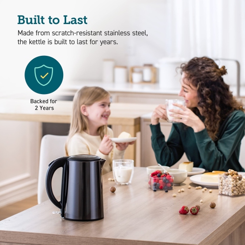 Bouilloire électrique COSORI en acier inoxydable, sans fil, eau à ébullition rapide 1500&nbsp;W, arrêt automatique et protection contre l'ébullition