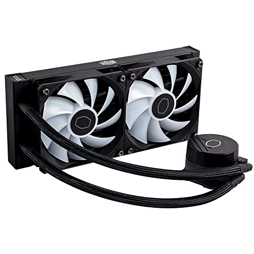 CoolerMaster MasterLiquid 240L Core 240mm Close-Loop AIO Liquid Cooler, ARGB Sync, Gen S Coldplate Pump