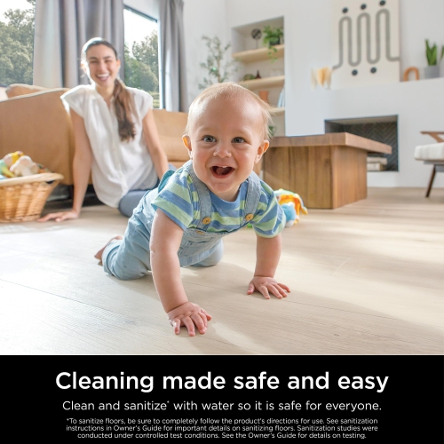 Shark S1000 Steam Mop with 2 Dirt Grip Pads, Lightweight, Safe for all Sealed Hard Floors like Tile, Hardwood, Stone