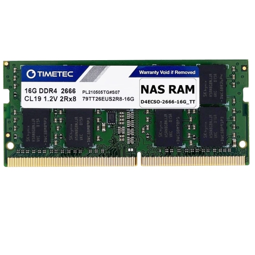 Timetec DDR4-2666 16&nbsp;Go remplacement pour Synology D4ECSO-2666-16G DDR4 SODIMM 2666&nbsp;MHz PC4-21300 260 sans tampon ECC