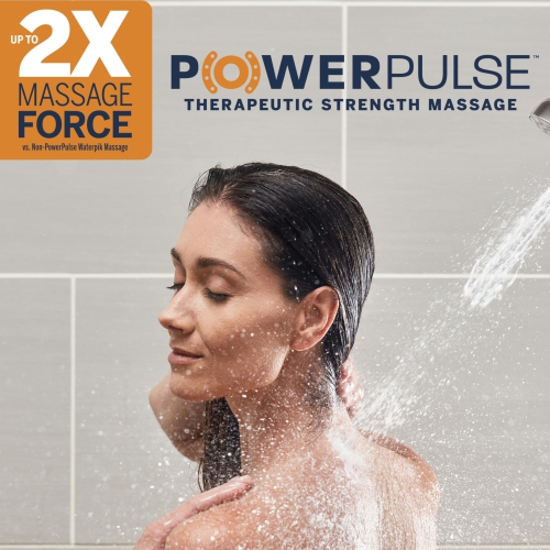 Waterpik ShowerClean Pro Hand Held Shower Head High Pressure Rinser with Built-in Power Jet Wash