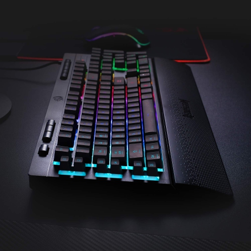 Redragon K512 Shiva RGB Backlit Membrane Gaming Keyboard with Multimedia Keys, Quiet Mechanical Feeling Keyboard