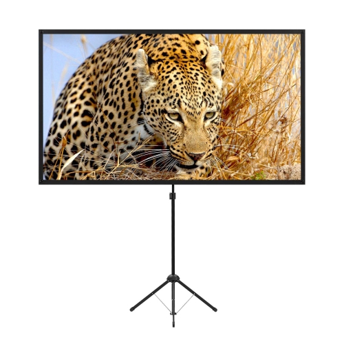 Portable Projector Screen with Stand, Outdoor Movie Screen, 80 Inch 16:9 Light-Weight, Mobile and Compact