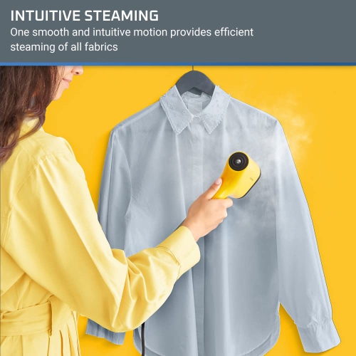 Rowenta Pure Pop DR2026, Handheld Steamer for Clothes 1.5 Pounds 15 Second Heatup, 2.3 Ounce Capacity 1150 Watts Porta..