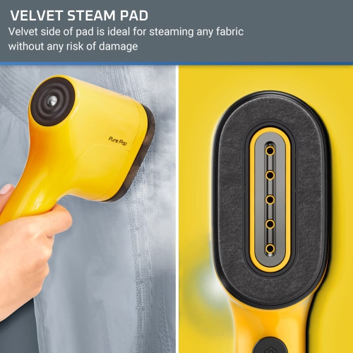 Rowenta Pure Pop DR2026, Handheld Steamer for Clothes 1.5 Pounds 15 Second Heatup, 2.3 Ounce Capacity 1150 Watts Porta..