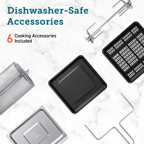 COSORI Air Fryer Toaster Oven, 13 Qt Airfryer Fits 8" Pizza, 11-in-1 Functions with Rotisserie, Dehydrate