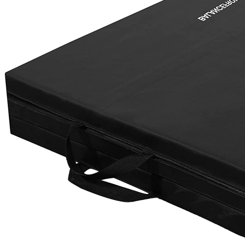 BalanceFrom 1.5" Thick Tri-Fold Folding Exercise Mat with Carrying Handles for MMA