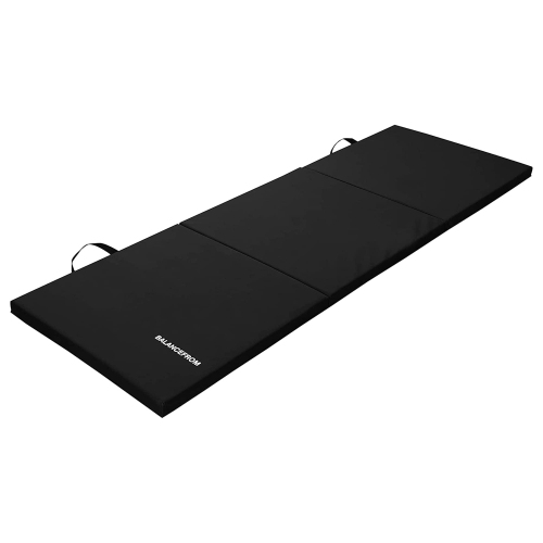 BalanceFrom 1.5" Thick Tri-Fold Folding Exercise Mat with Carrying Handles for MMA